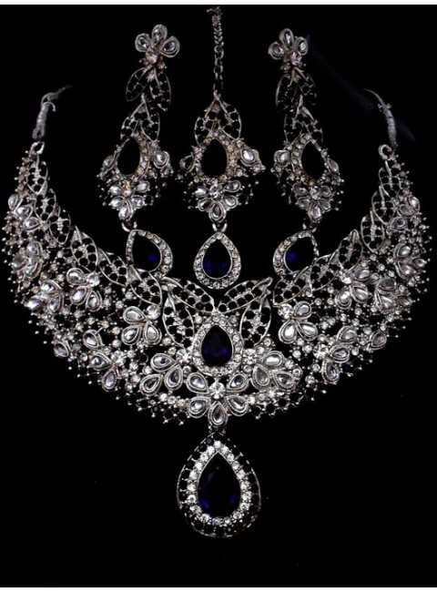 Rhodium Necklace Set